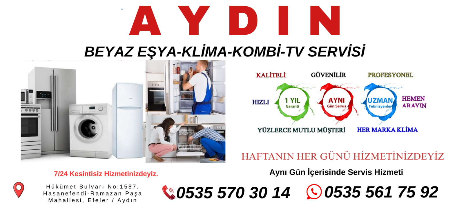 Aydın Beyaz Eşya Servisi